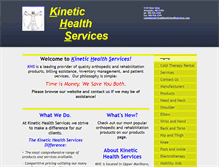 Tablet Screenshot of kinetichealthservices.com